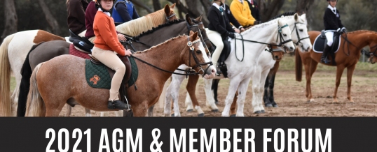 Pony Club WA AGM 2021 + Member Forum