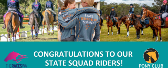 Congratulations 2023 State Squad Riders!